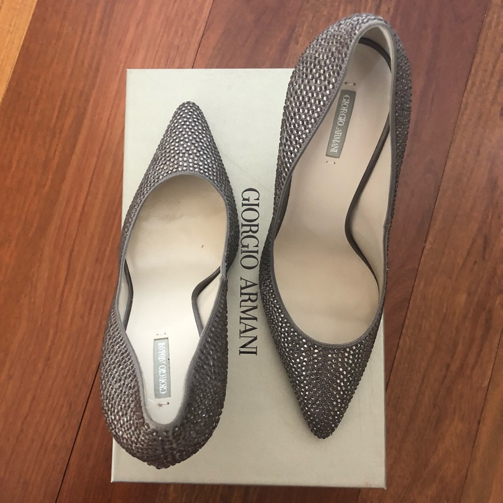 Giorgio Armani Crystal Satin Pump - Picture 4 of 8